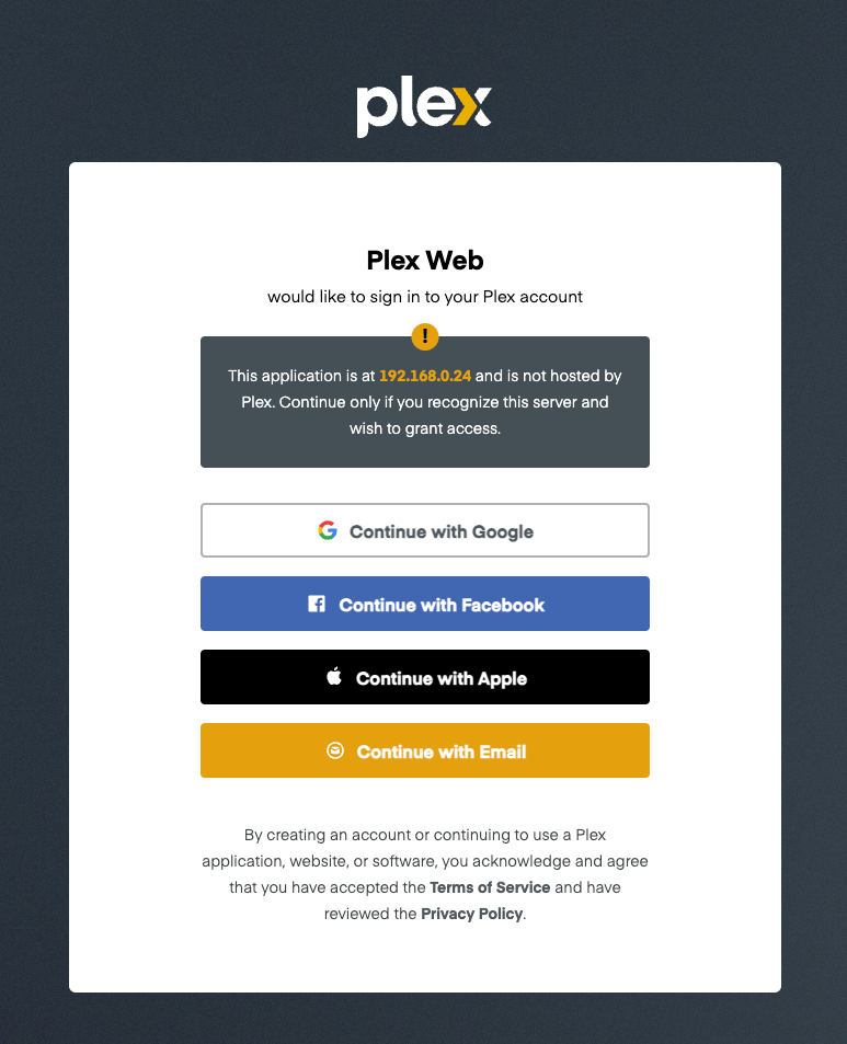 Plex Welcome